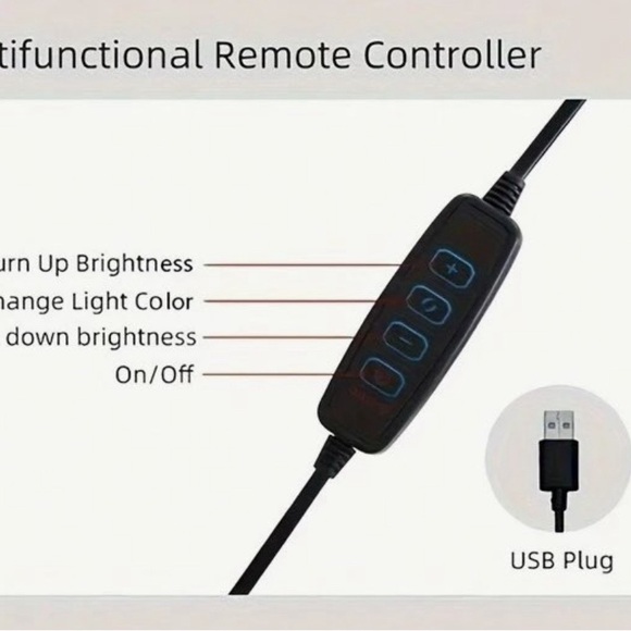 10 Inch Professional Fill Light Set With 360° Rotation & Multifunctional Switch - Picture 2 of 7